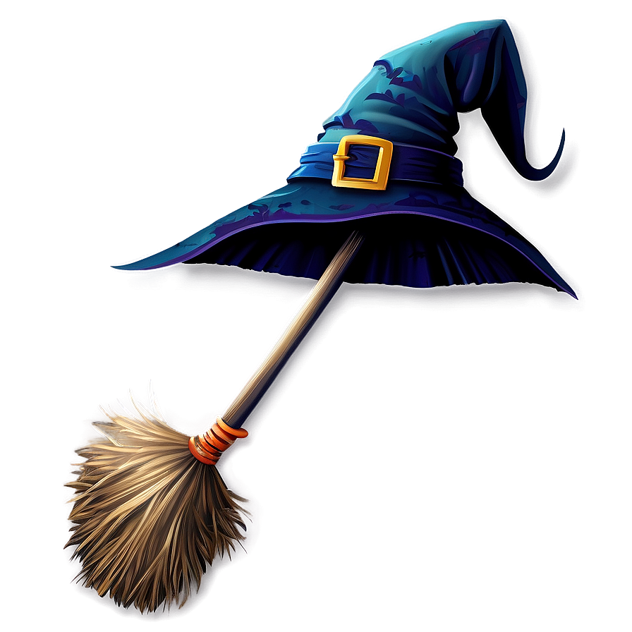 Halloween Witch Broom Png Uqx54 PNG Image