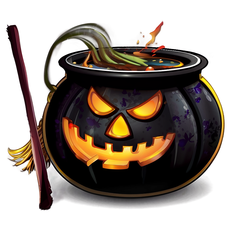 Halloween Witch Cauldron Png Qej PNG Image