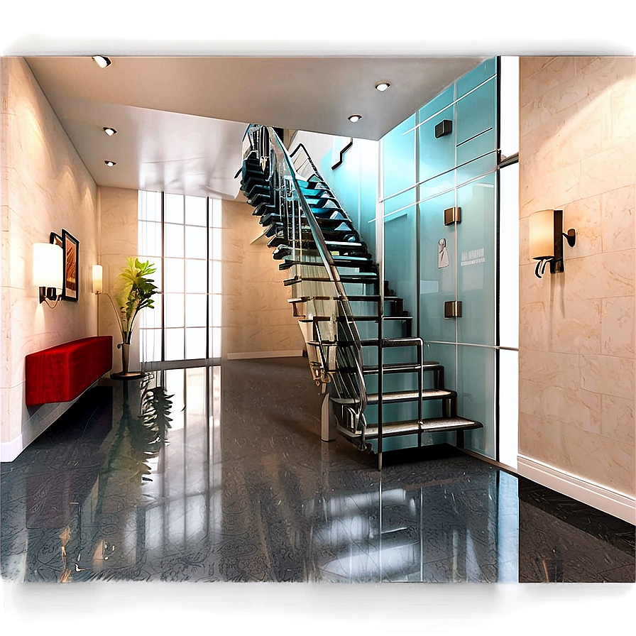 Hallway Staircase Designs Png 06242024 PNG Image