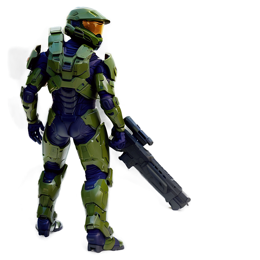 Halo Master Chief Dynamic Action Png Hix PNG Image