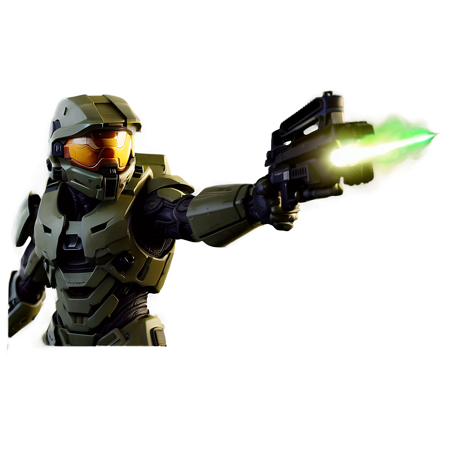 Halo Master Chief Enraged Pose Png Nnk35 PNG Image