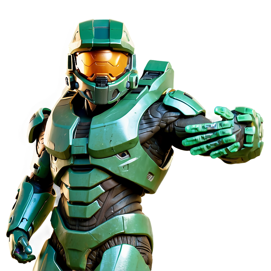 Halo Master Chief Enraged Pose Png Vuc96 PNG Image