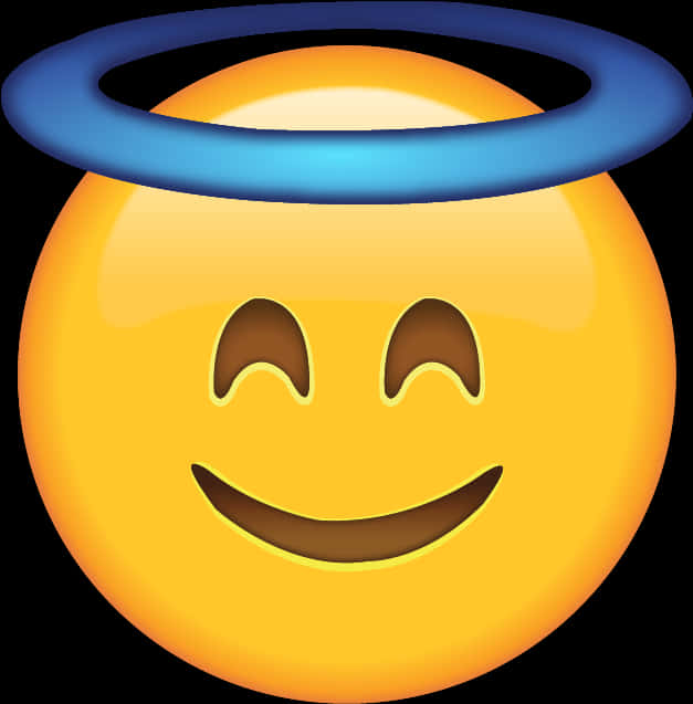 Halo Smiley Emoji PNG Image