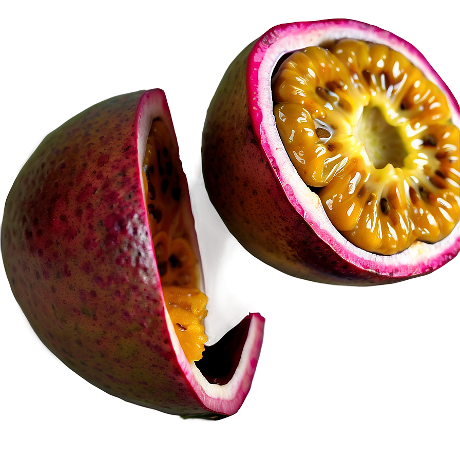 Halved Passion Fruit Png Mal16 PNG Image