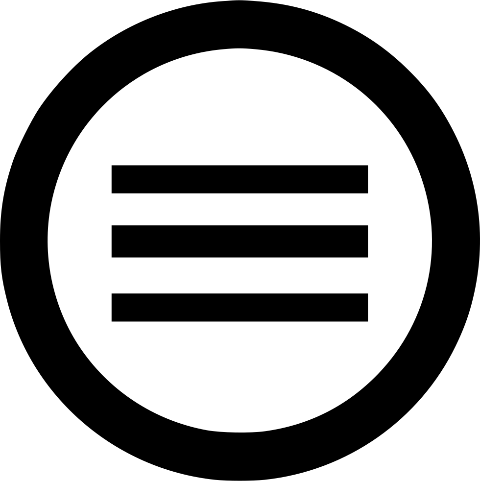 Hamburger Icon Symbol PNG Image