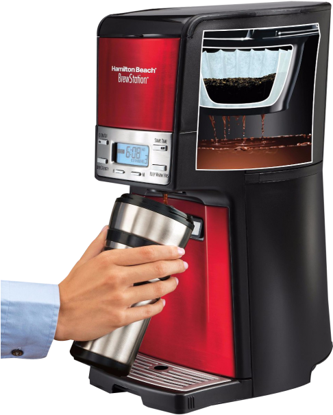 Hamilton Beach Brew Station Coffee Maker PNG Image