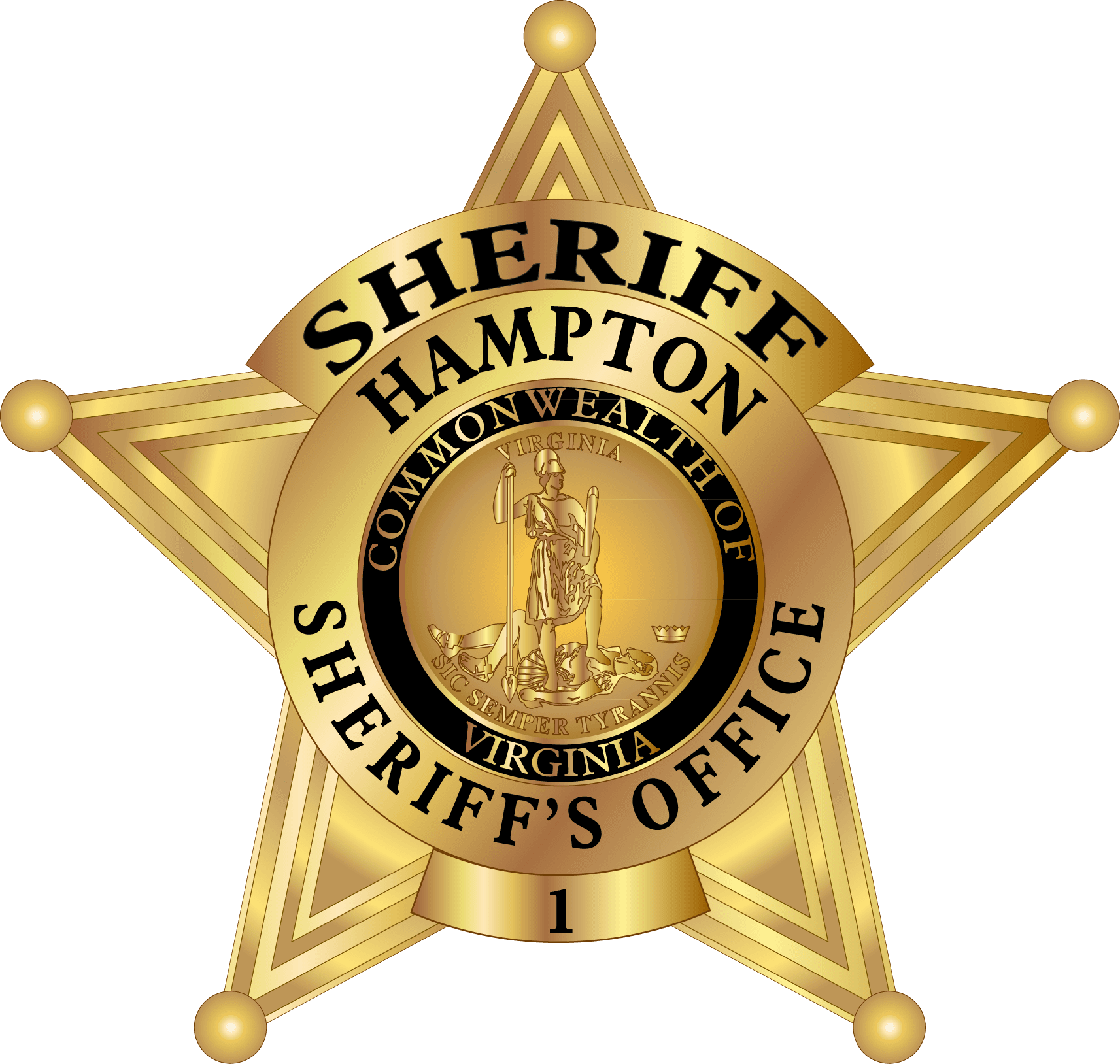 Hampton Virginia Sheriffs Office Badge PNG Image