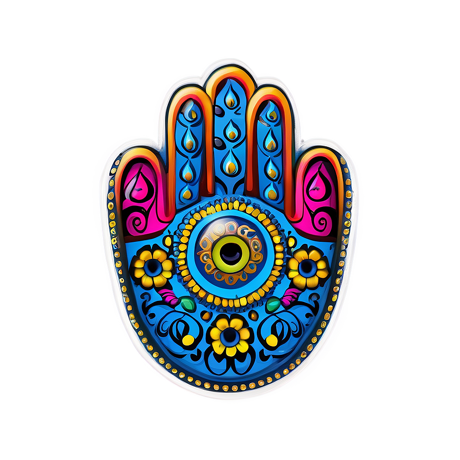 Hamsa Hand Boho Style Png Pcv PNG Image