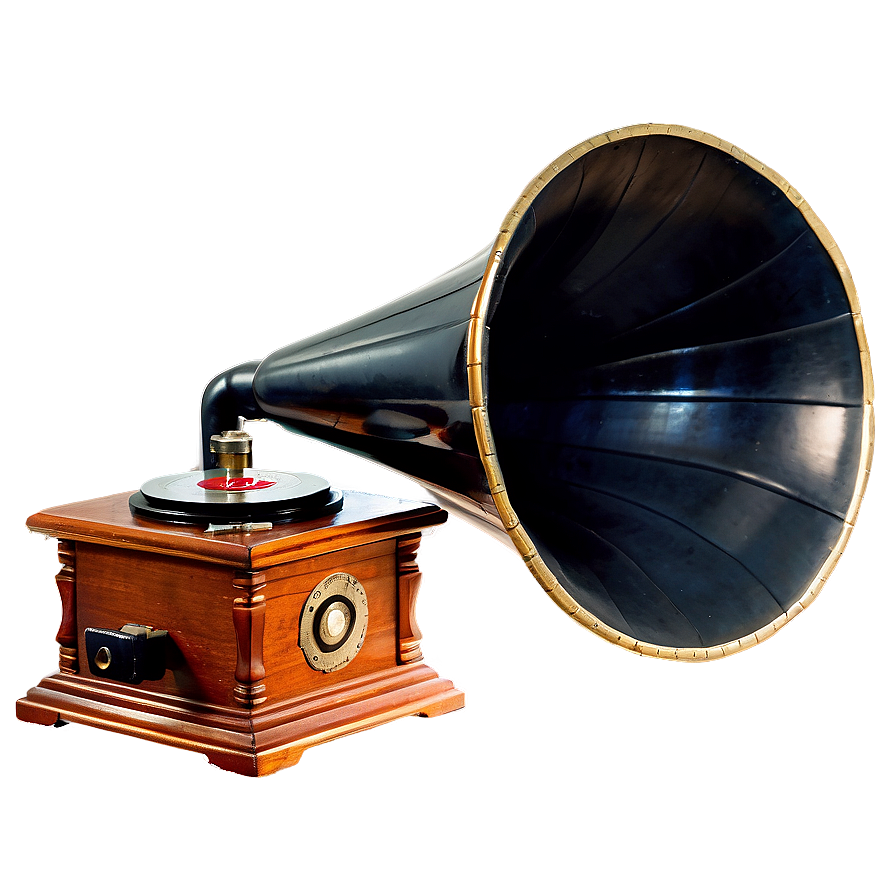 Hand-cranked Phonograph Png 06252024 PNG Image