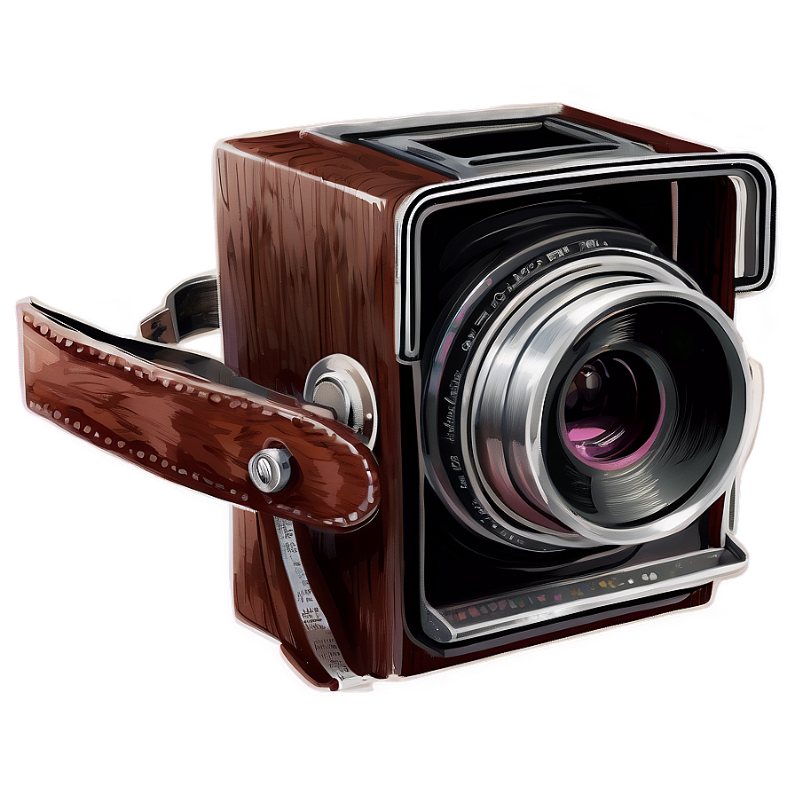 Hand Drawing Polaroid Camera Png 06112024 PNG Image