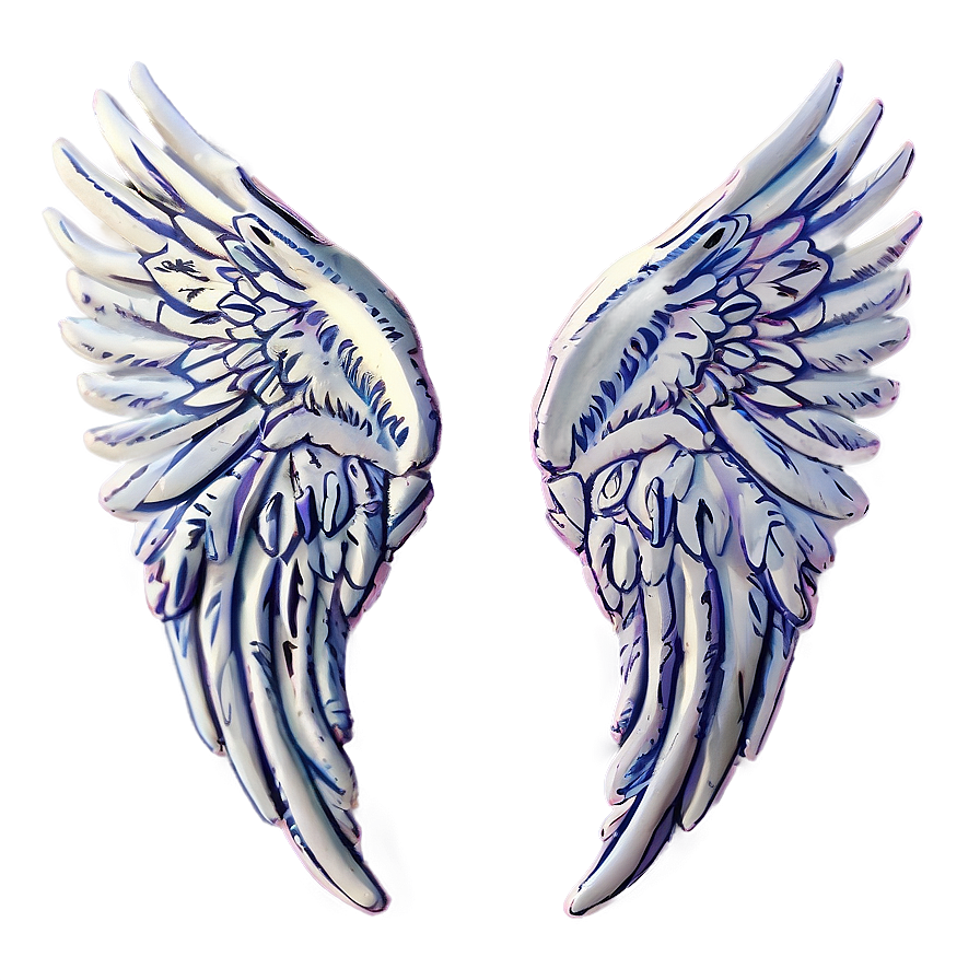 Hand-drawn Angel Wings Model Png Ebl57 PNG Image