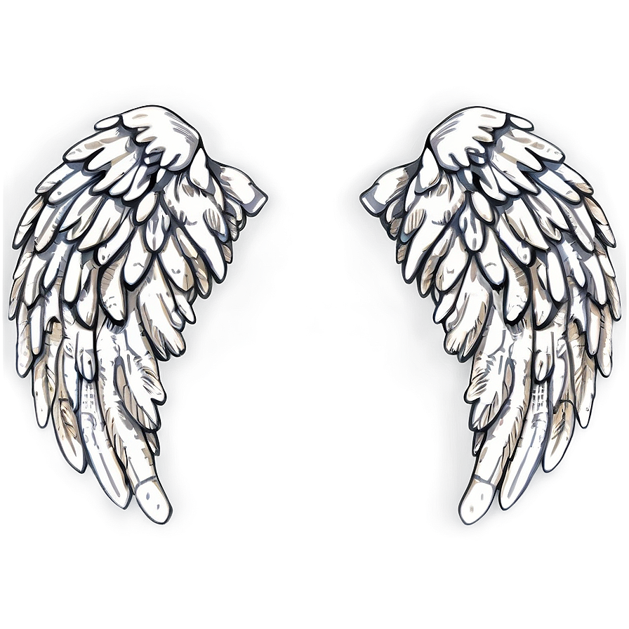 Hand-drawn Angel Wings Model Png Sls PNG Image