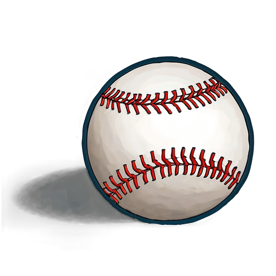 Hand-drawn Baseball Stitch Png Jnk62 PNG Image