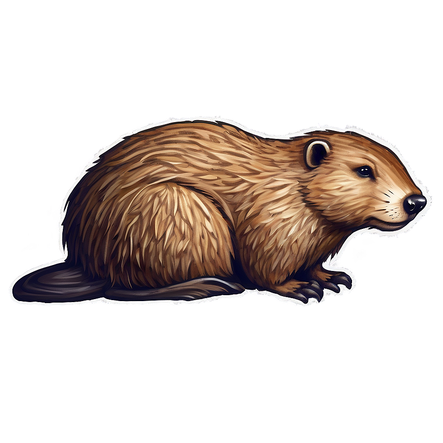 Hand-drawn Beaver Sketch Png 83 PNG Image