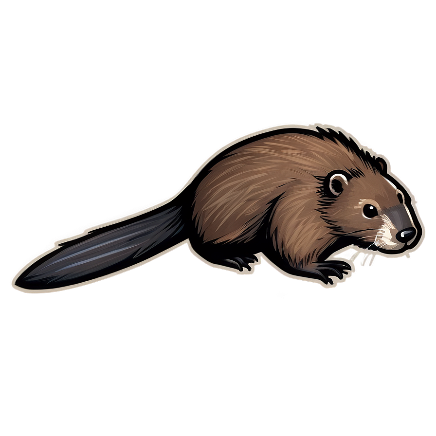 Hand-drawn Beaver Sketch Png Jhl PNG Image