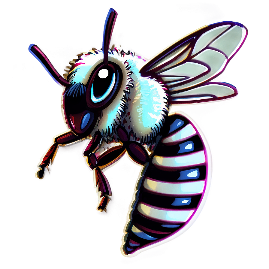 Hand-drawn Bee Png Wge PNG Image