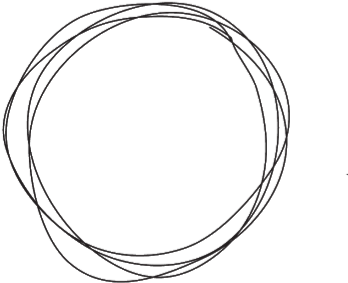 Hand Drawn Black Circle Sketch PNG Image