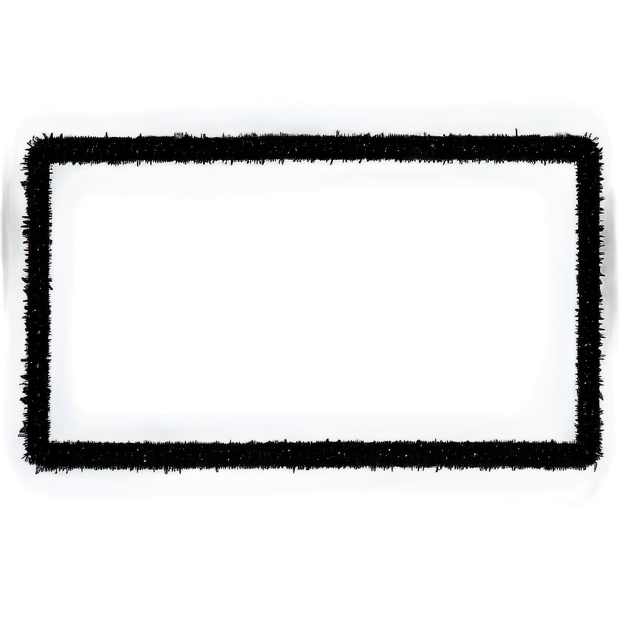 Hand-drawn Black Scribble Border Png 44 PNG Image