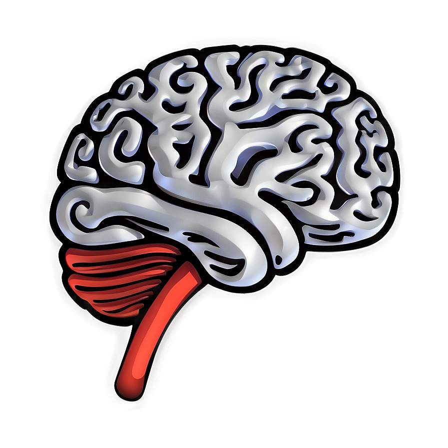 Hand-drawn Brain Outline Png 06272024 PNG Image