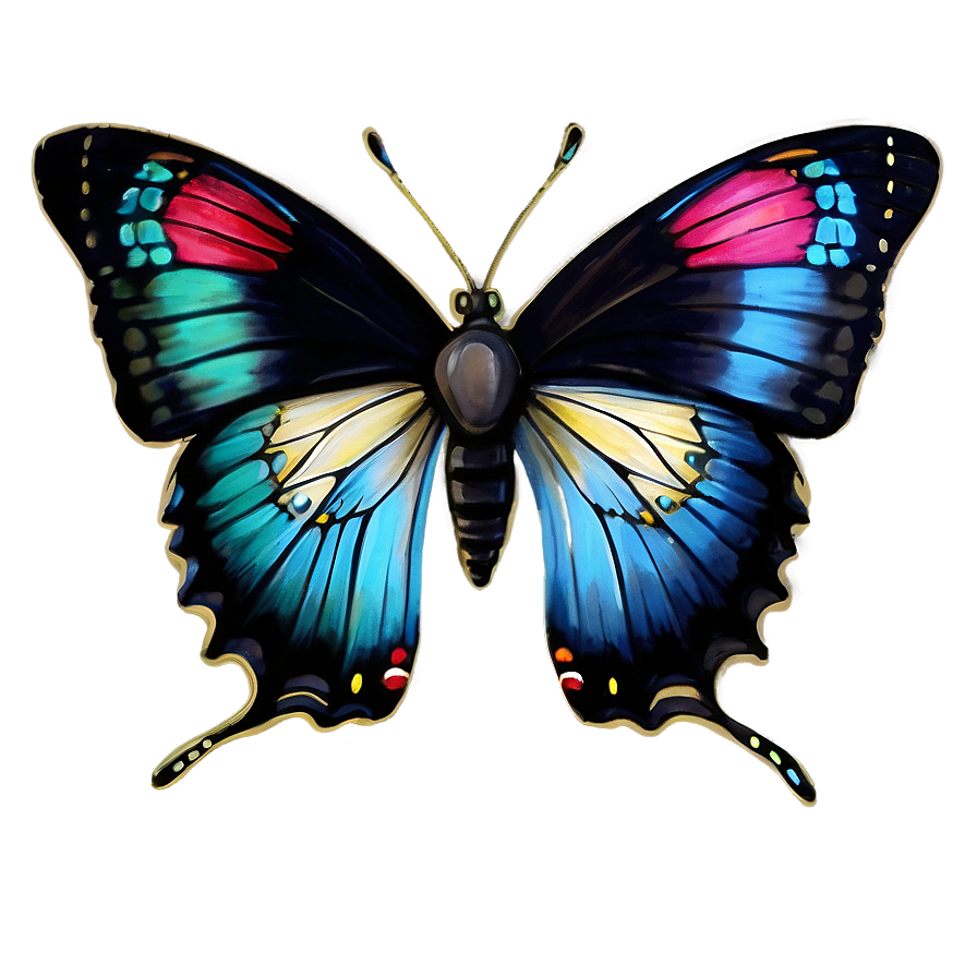 Hand Drawn Butterflies Png 31 PNG Image