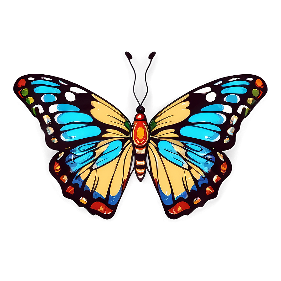 Hand Drawn Butterfly Sketch Png Vyp84 PNG Image