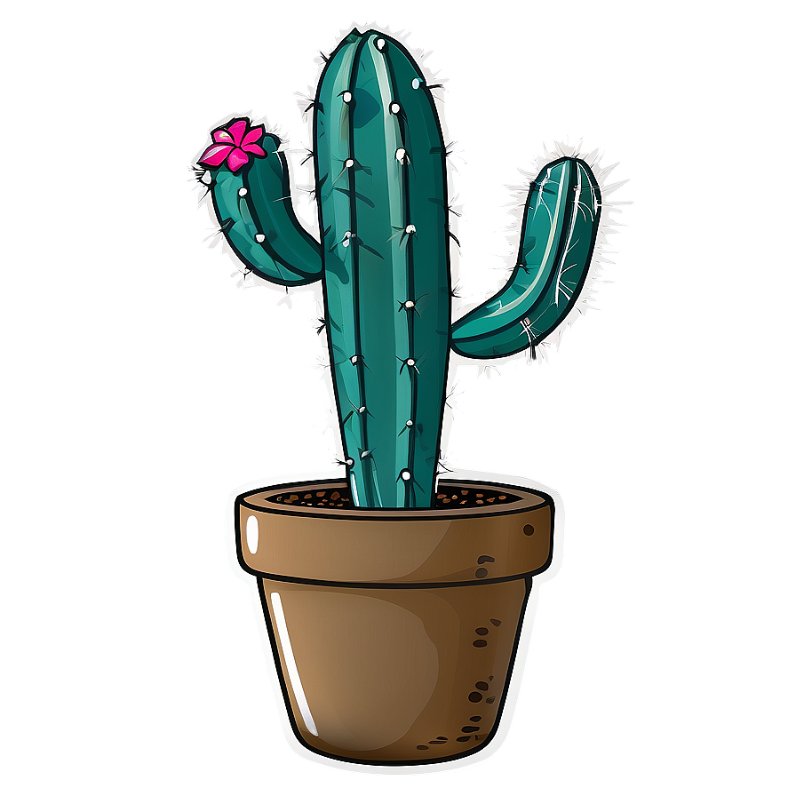 Hand-drawn Cactus Set Png 68 PNG Image