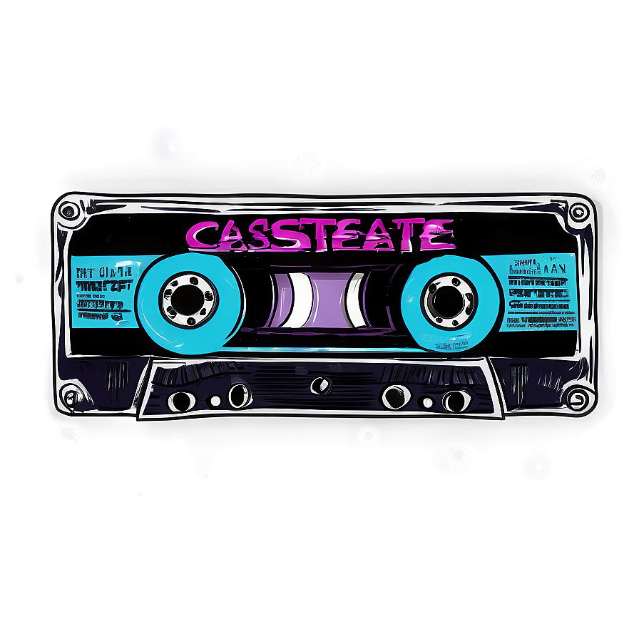 Hand Drawn Cassette Tape Png 77 PNG Image