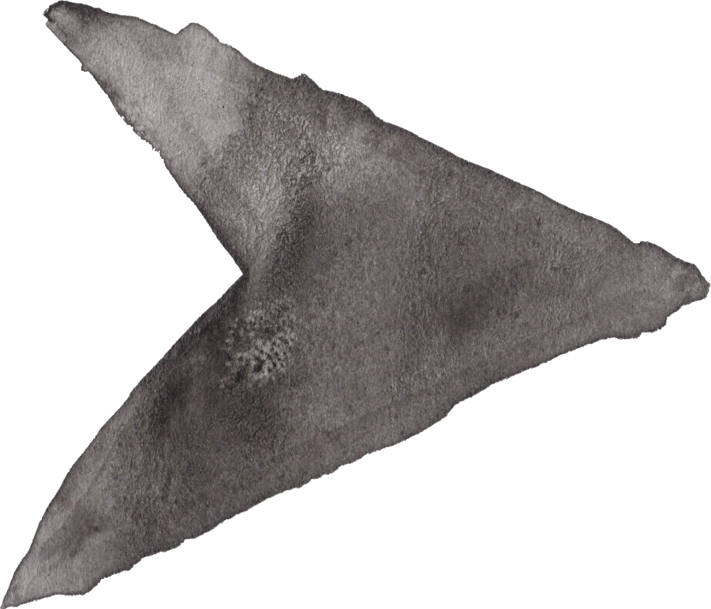 Hand Drawn Charcoal Arrow PNG Image