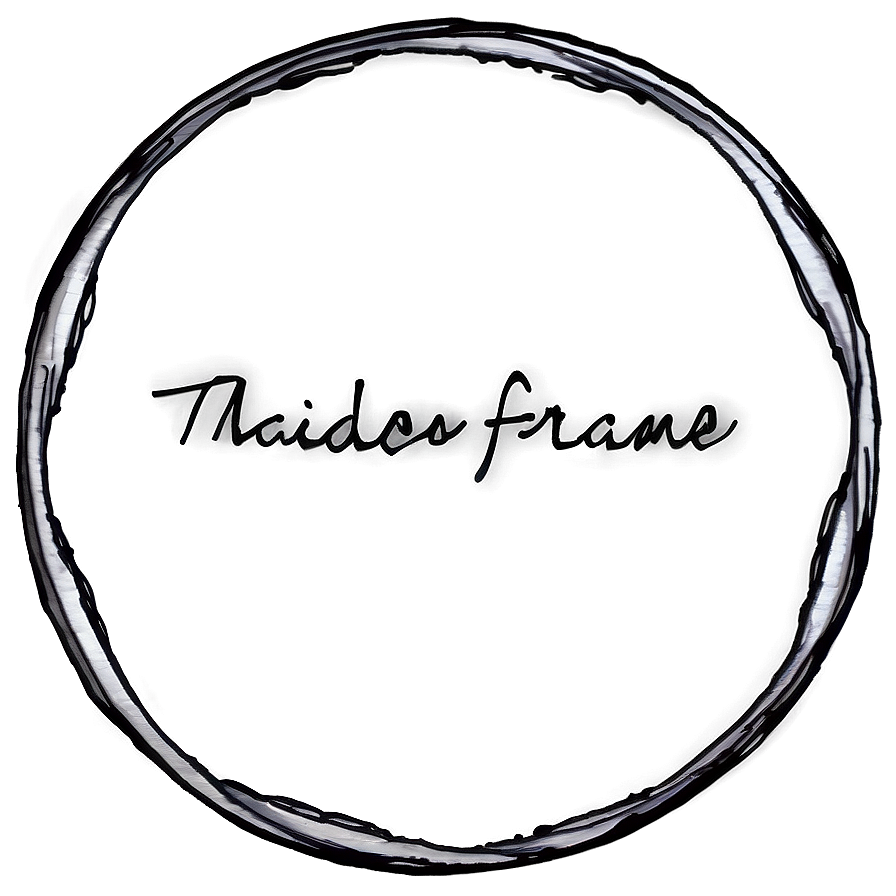 Hand Drawn Circle Frame Png Qxp68 PNG Image