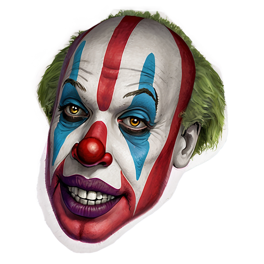 Hand Drawn Clown Face Png 06272024 PNG Image