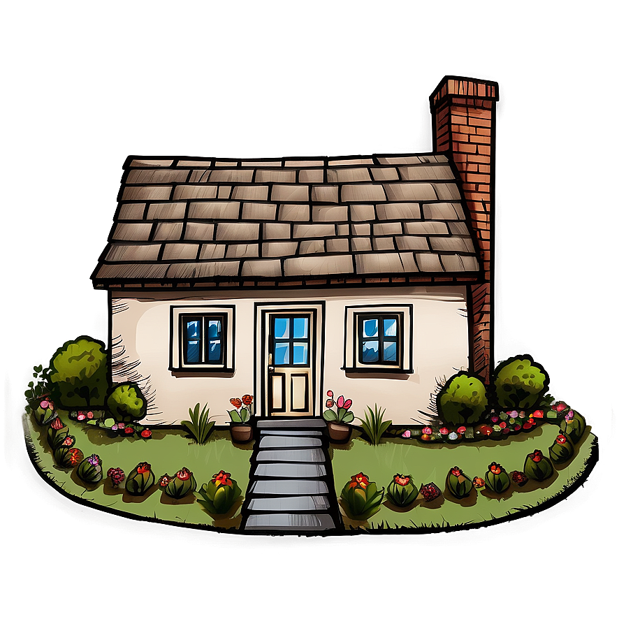 Hand-drawn Cottage Illustration Png 06202024 PNG Image