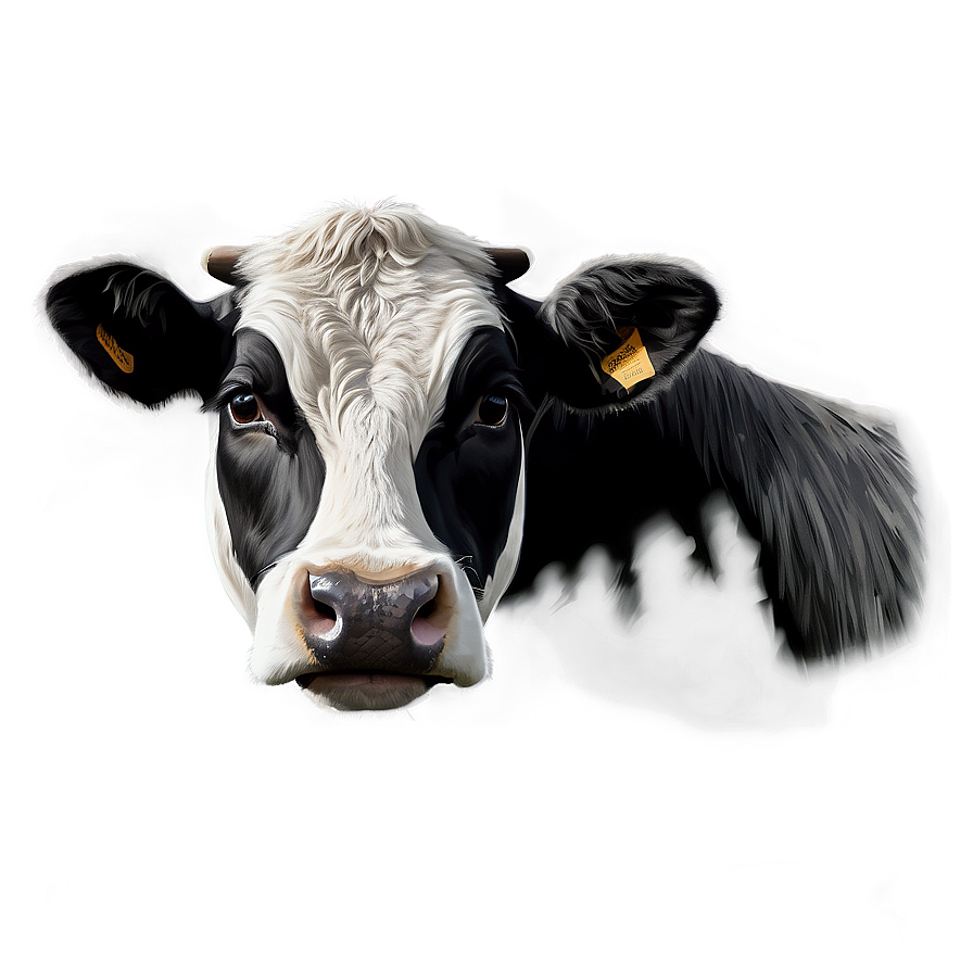 Hand Drawn Cow Face Png Fex PNG Image