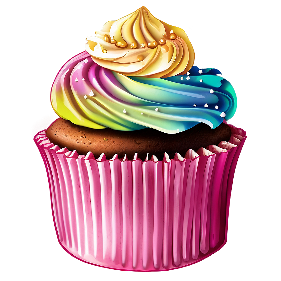 Hand Drawn Cupcake Png 05032024 PNG Image