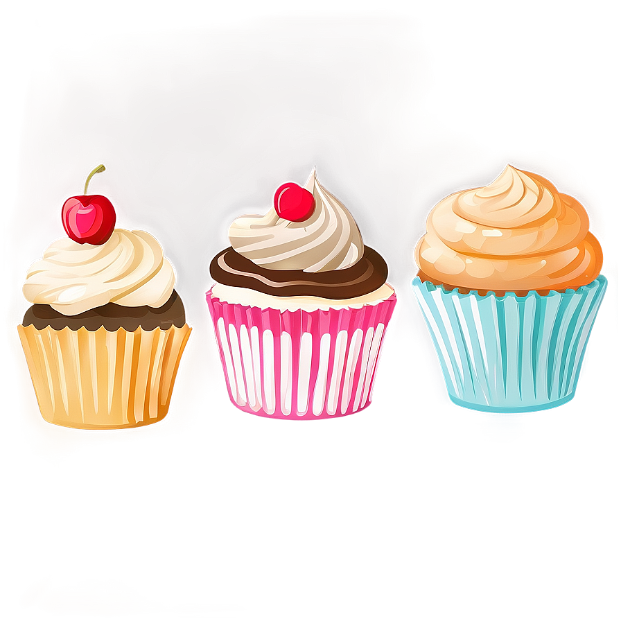 Hand Drawn Cupcake Png Emx26 PNG Image