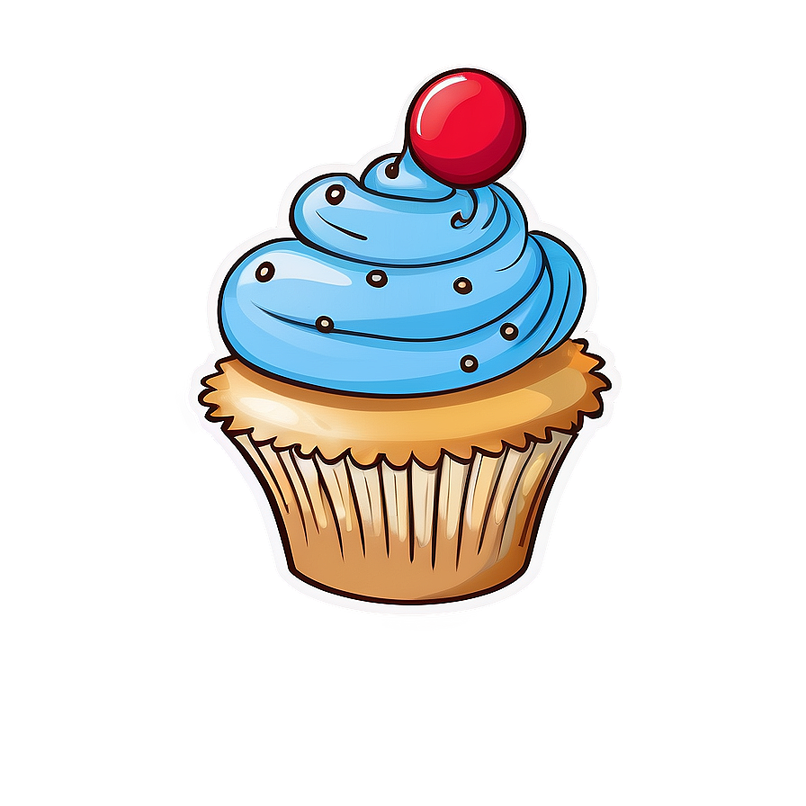 Hand Drawn Cupcake Png Oei55 PNG Image