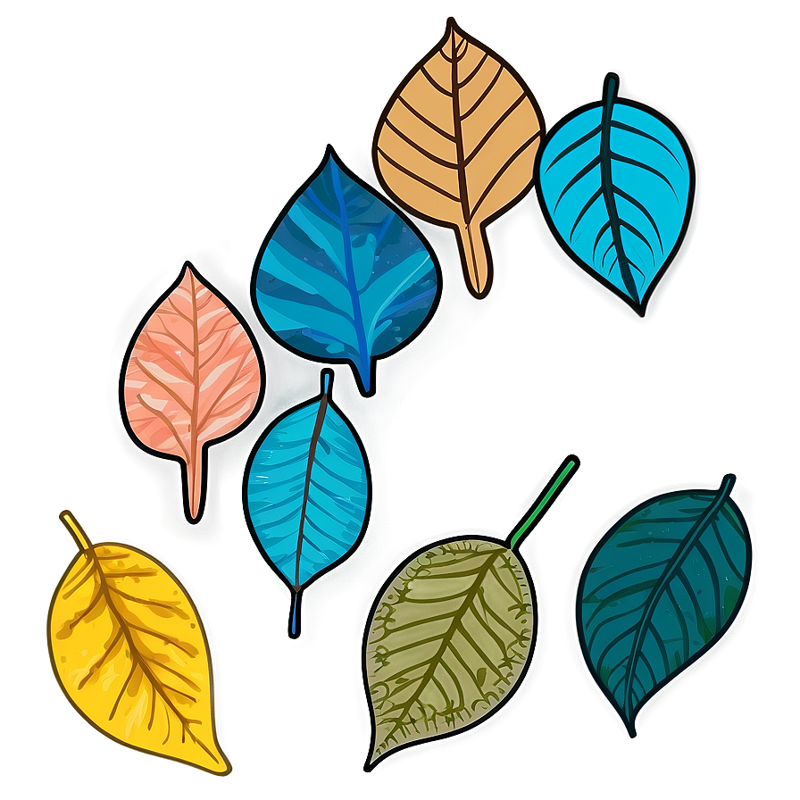 Hand Drawn Fallen Leaves Png Ext74 PNG Image