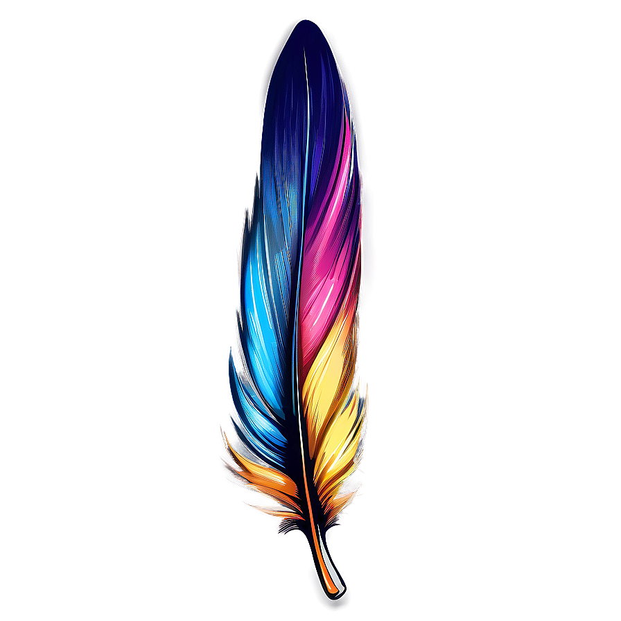 Hand-drawn Feather Sketch Png 47 PNG Image