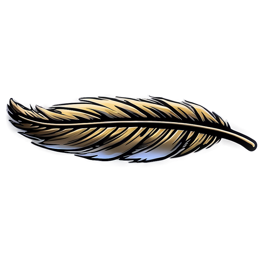 Hand-drawn Feather Sketch Png Yiy PNG Image