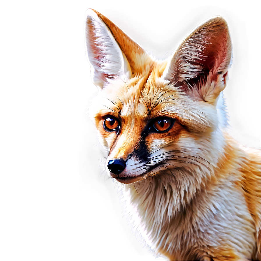 Hand-drawn Fennec Fox Portrait Png Syc20 PNG Image