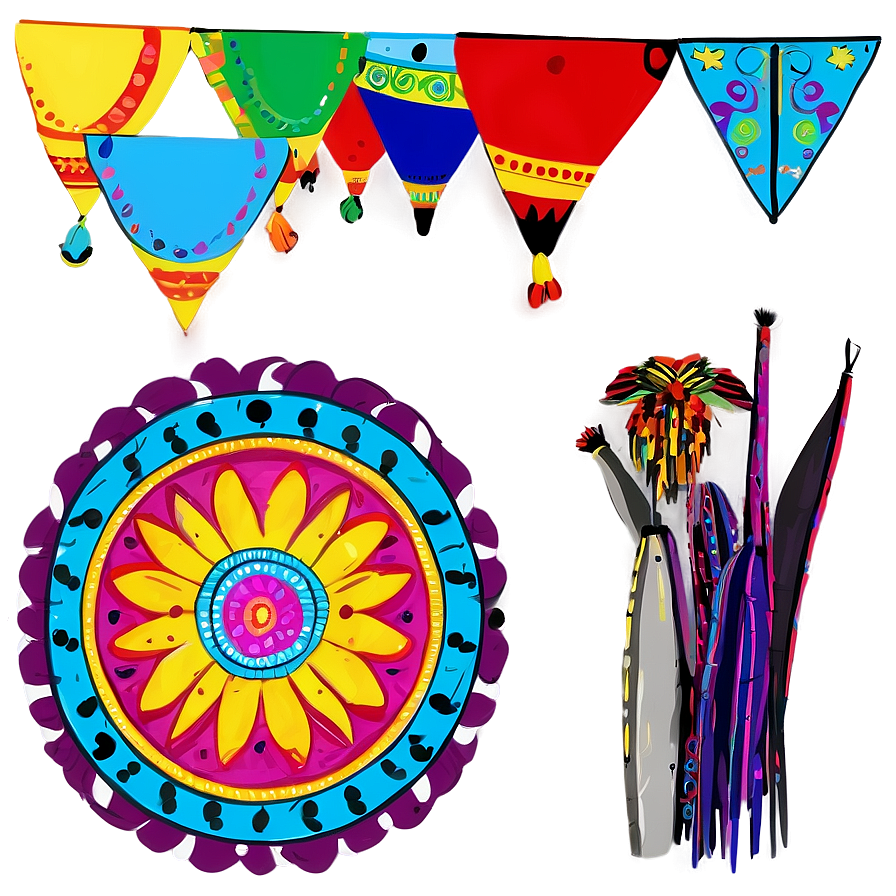 Hand-drawn Fiesta Elements Png Pqa45 PNG Image