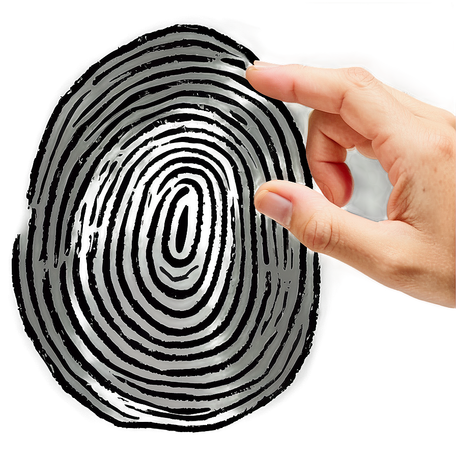 Hand-drawn Fingerprint Sketch Png Tbd PNG Image