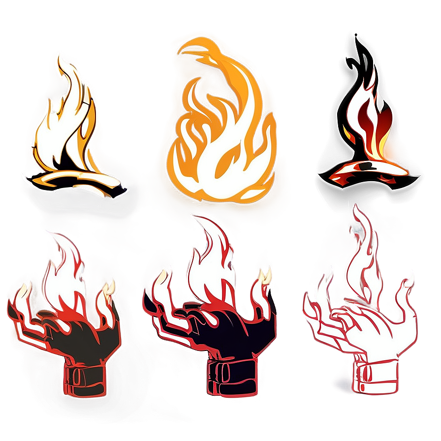 Hand Drawn Flame Png Djc PNG Image