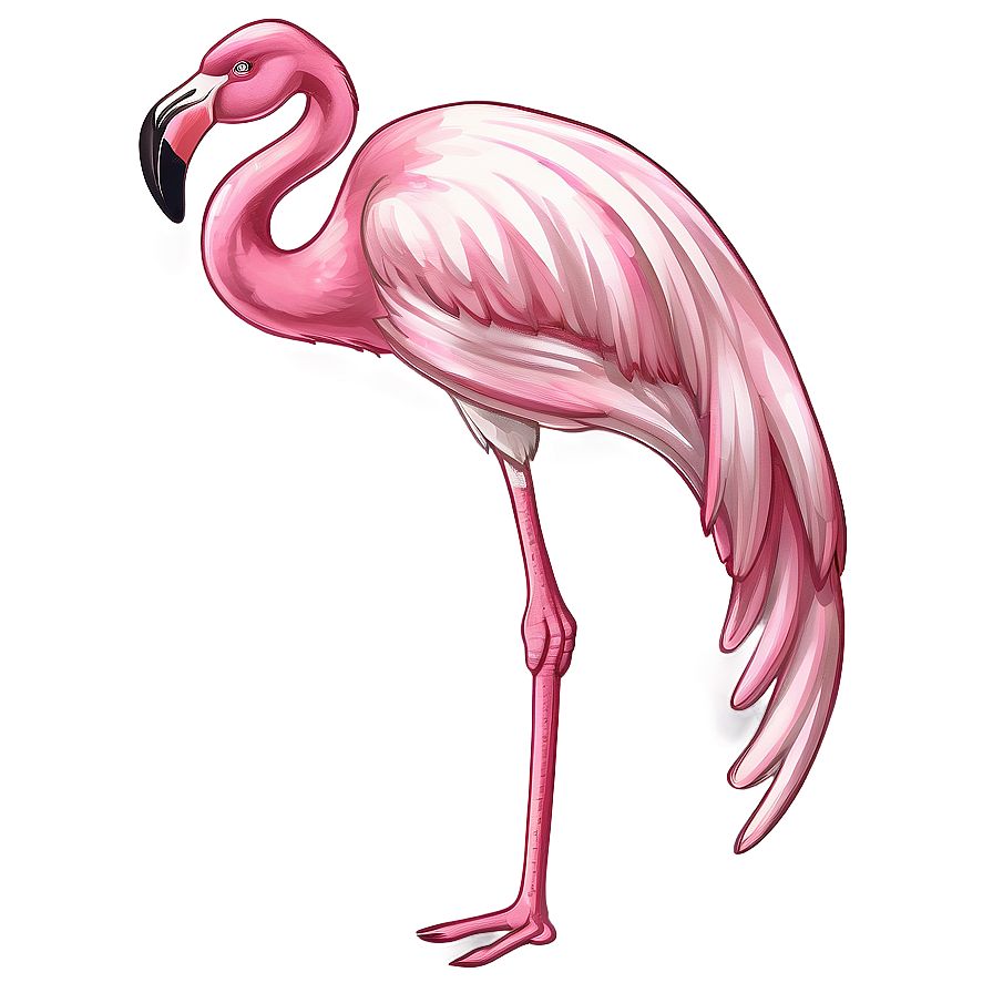 Hand Drawn Flamingo Sketch Png 05062024 PNG Image