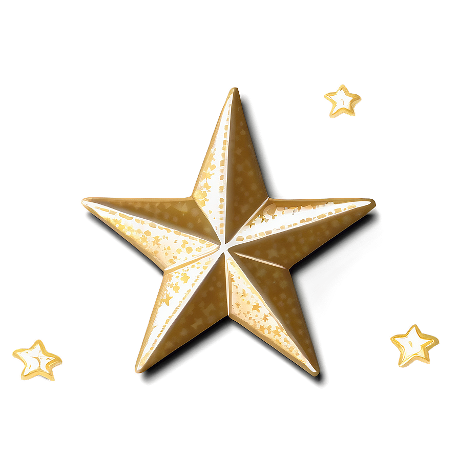 Hand Drawn Gold Stars Png Qso PNG Image