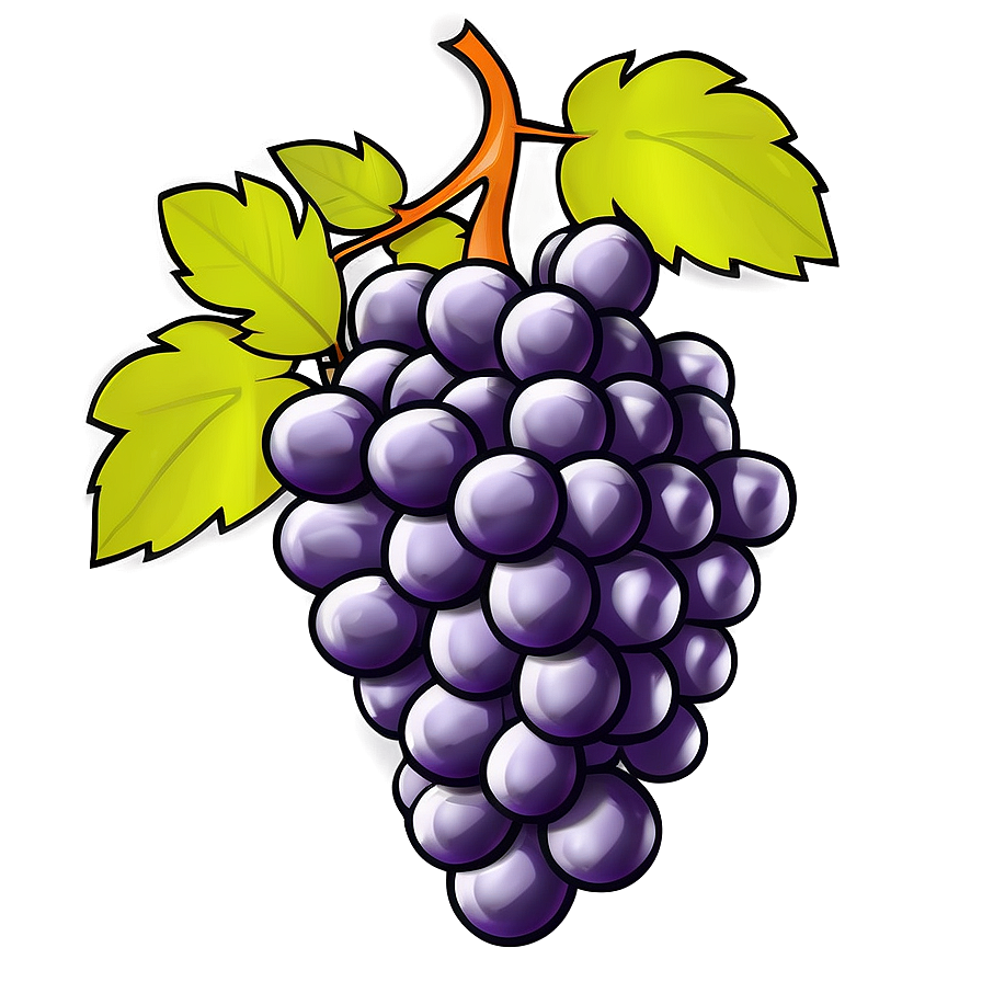 Hand Drawn Grapes Png Yeo64 PNG Image