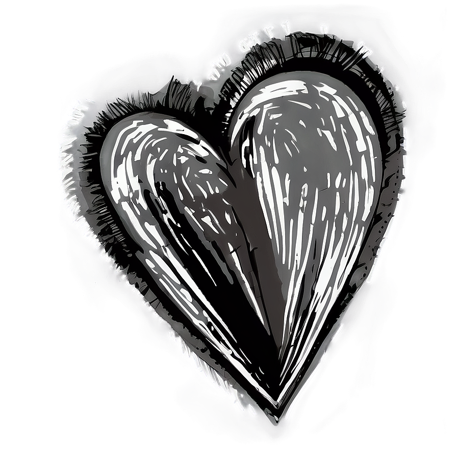 Hand-drawn Heart Art Png 05252024 PNG Image