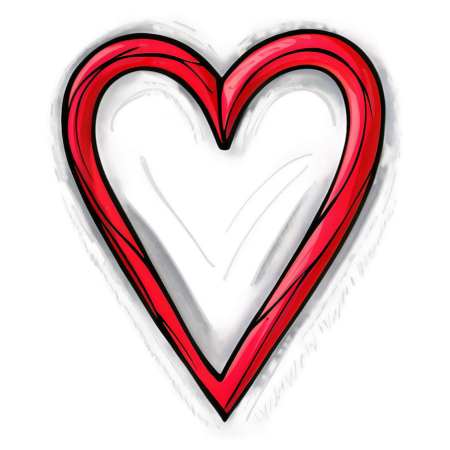 Hand-drawn Heart Frame Png 05252024 PNG Image