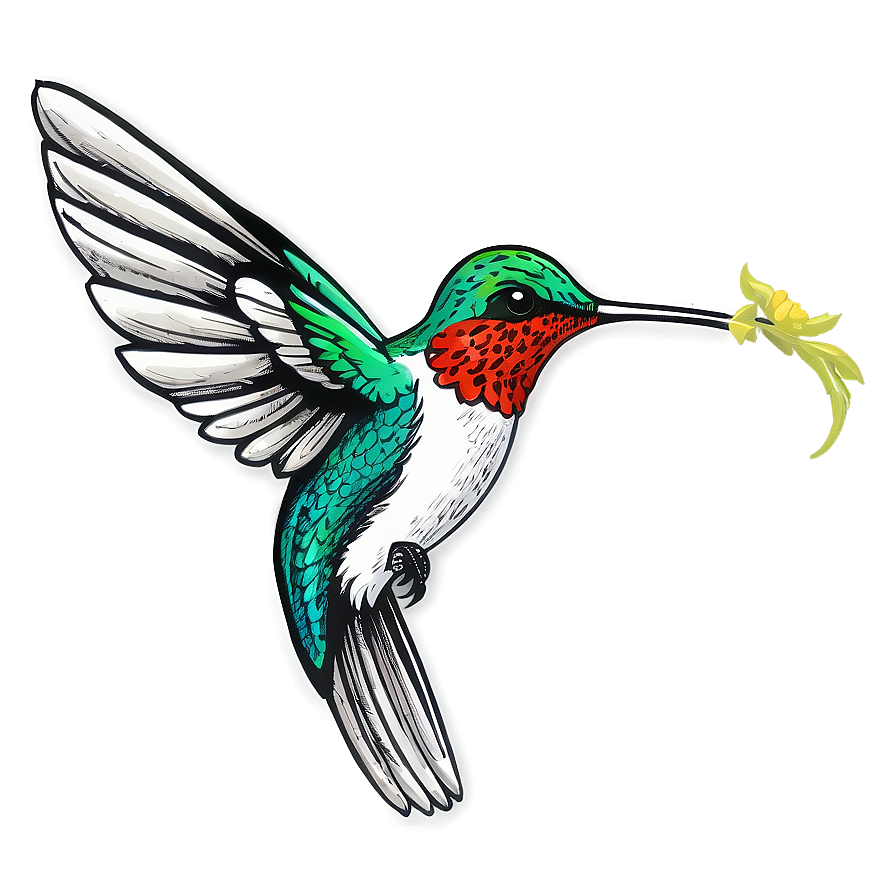 Hand-drawn Hummingbird Png 60 PNG Image