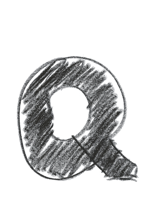 Hand Drawn Letter Q Sketch PNG Image