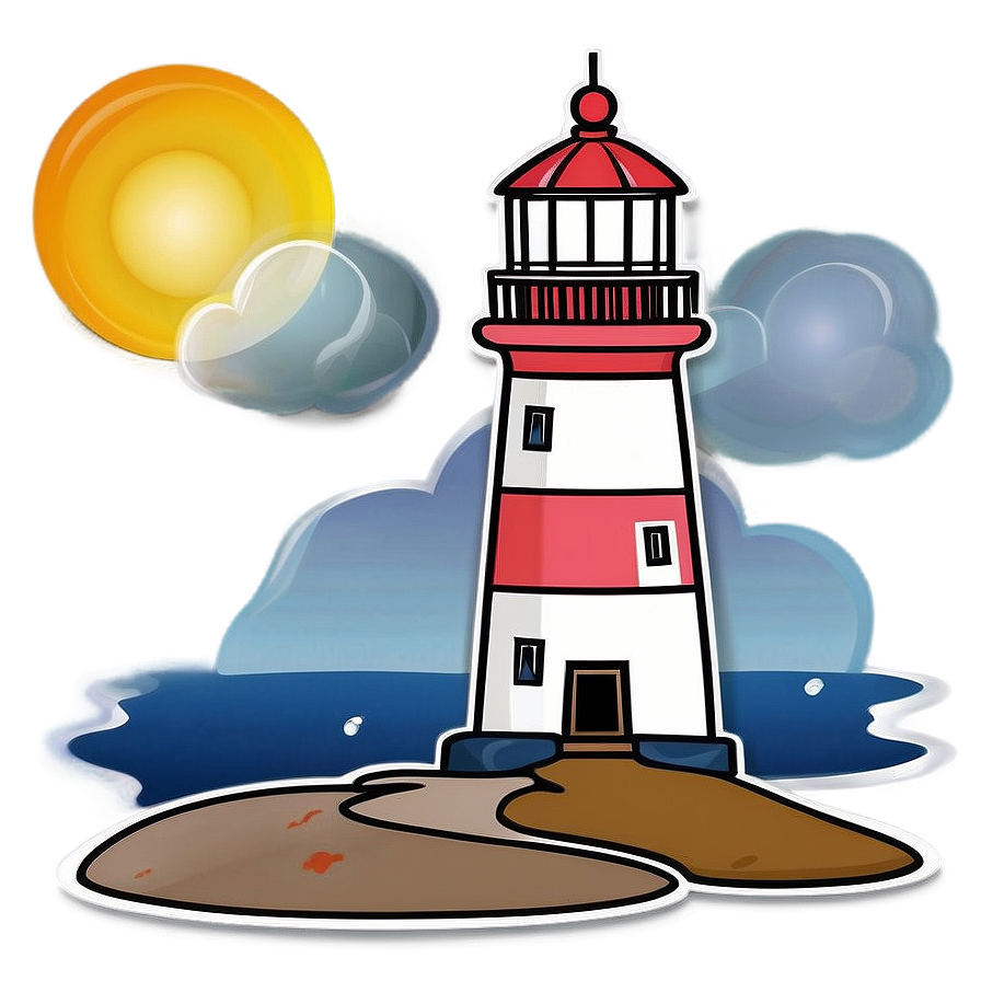 Hand-drawn Lighthouse Png 05242024 PNG Image